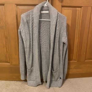 Abercrombie and Fitch Light Grey Cardigan
